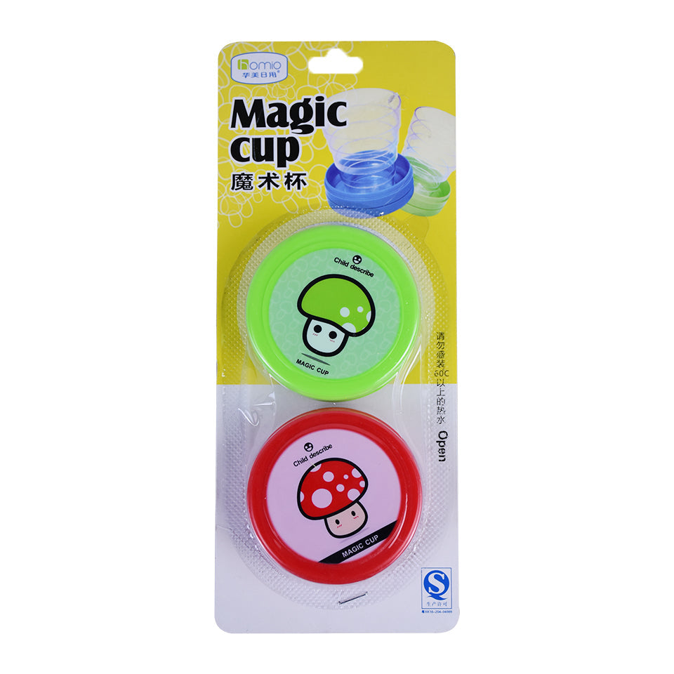 Portable Folding Collapsible Plastic Drinking Cup 2 Pcs