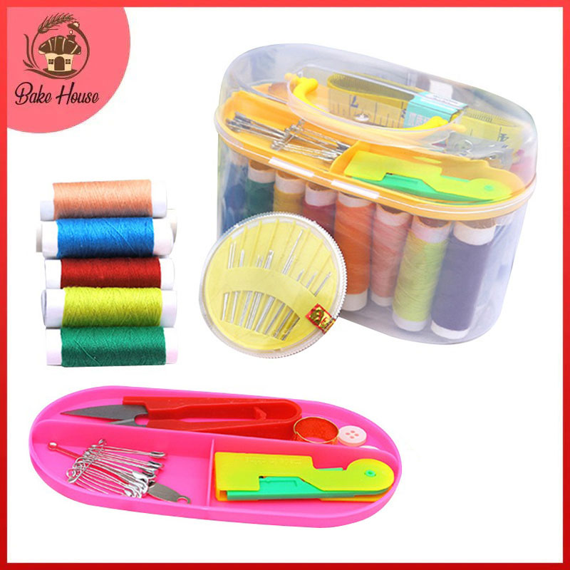Portable Sewing Kit Box Plastic