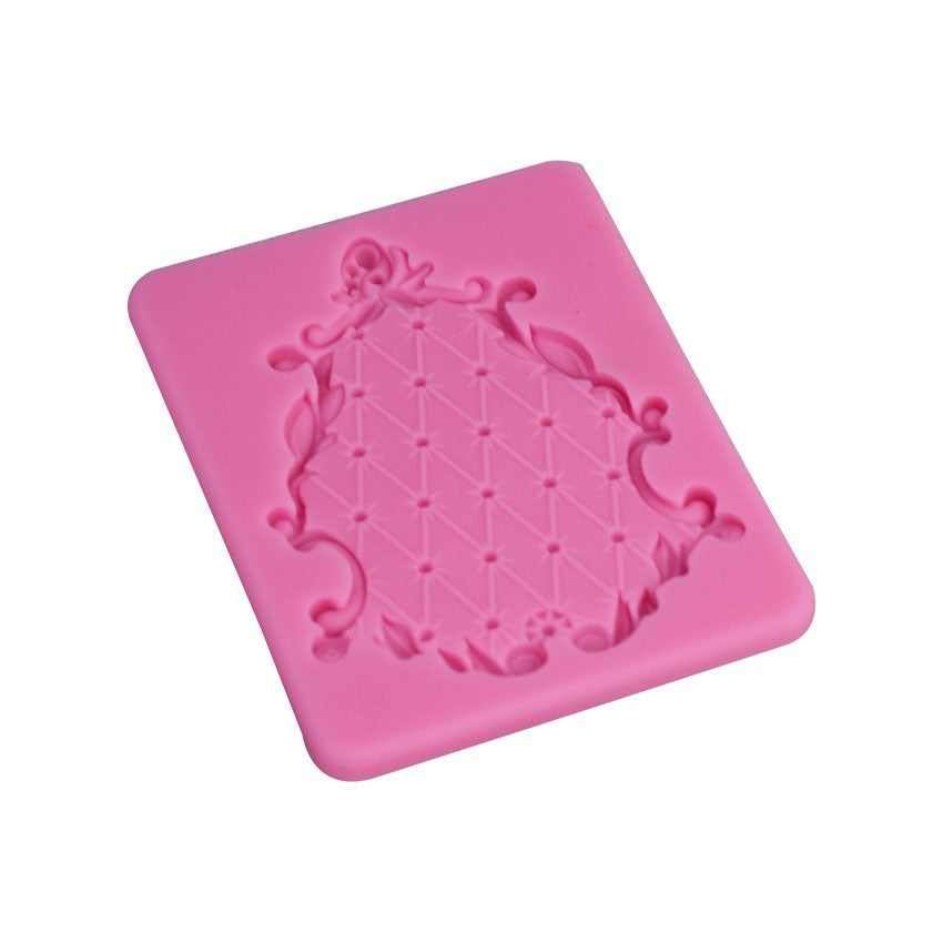 Pouf Designing Border Silicone Fondant Mold