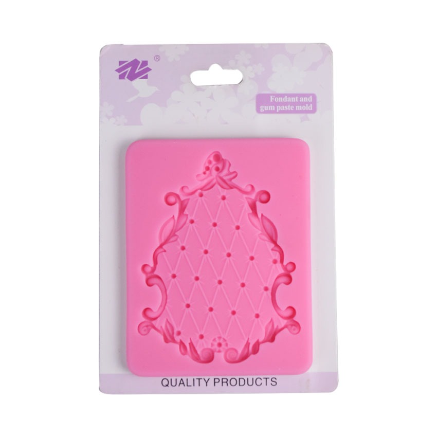 Pouf Designing Border Silicone Fondant Mold