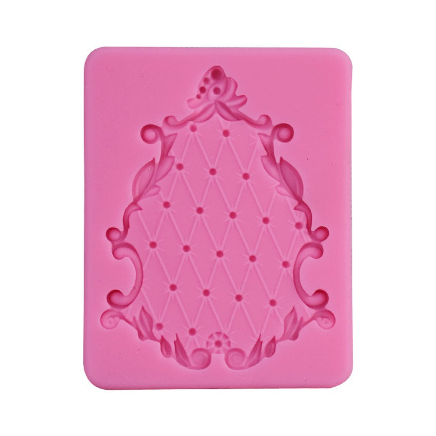 Pouf Designing Border Silicone Fondant Mold