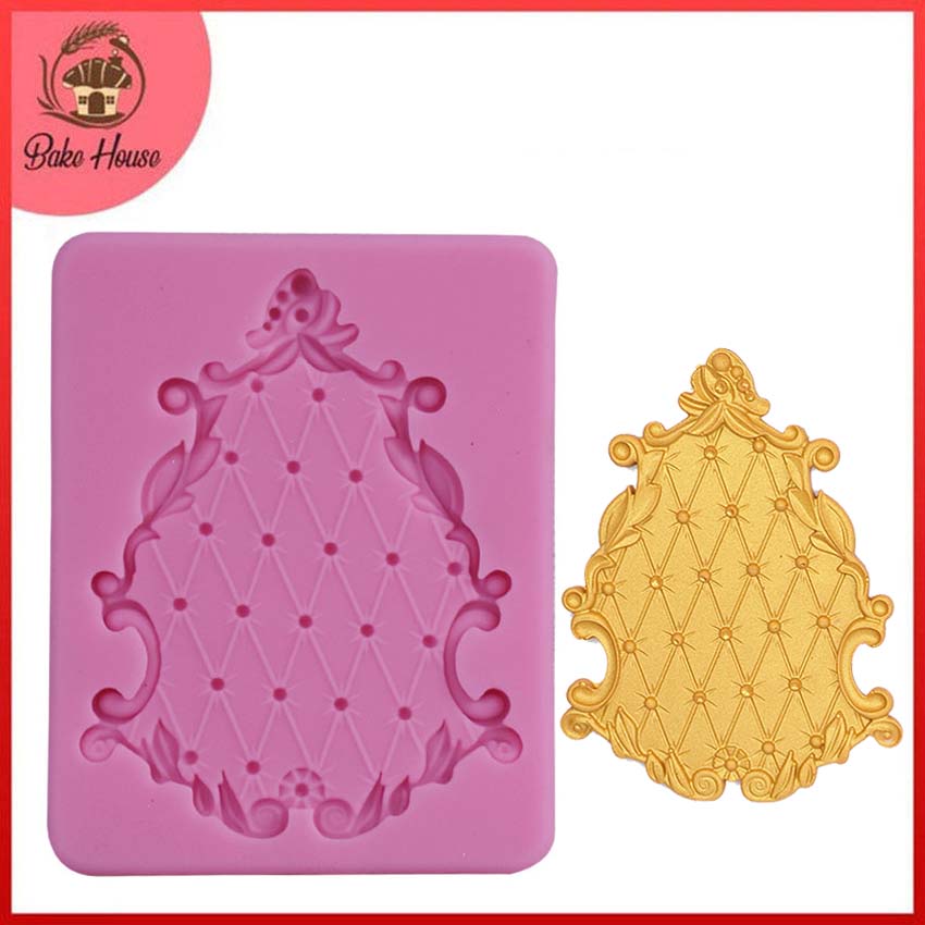 Pouf Designing Border Silicone Fondant Mold