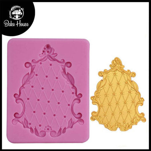 Pouf Designing Border Silicone Fondant Mold