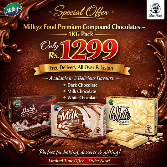 Special Offer Milkyz Food Premium Compound Chocolate 1KG Pack Free Delivery All Over Pakistan