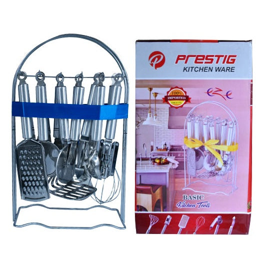 Prestig Complete Kitchen Tool 13Pcs Set Stainless Steel