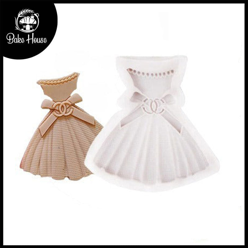 Princess Skirt Wedding Dress Silicone Fondant Mold