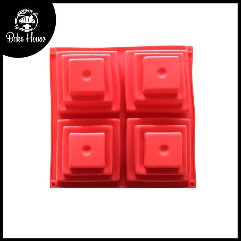 Pyramid Silicone Cake Mold 4 Cavity