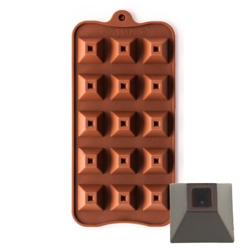 Pyramid Silicone Chocolate & Candy Mold 15 Cavity