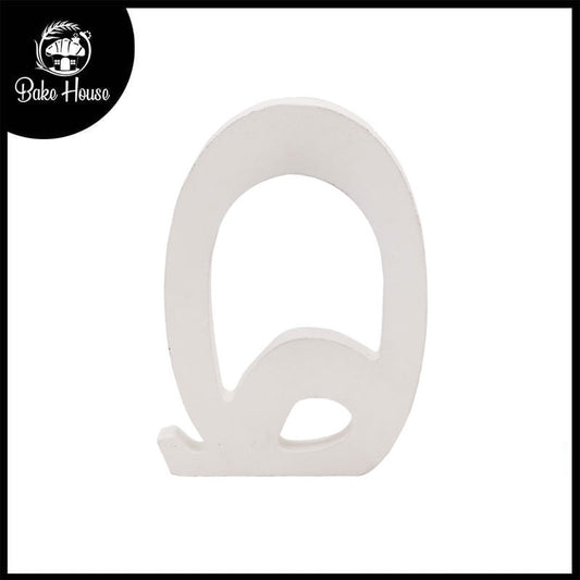 Freestanding Wooden Uppercase Alphabet Q