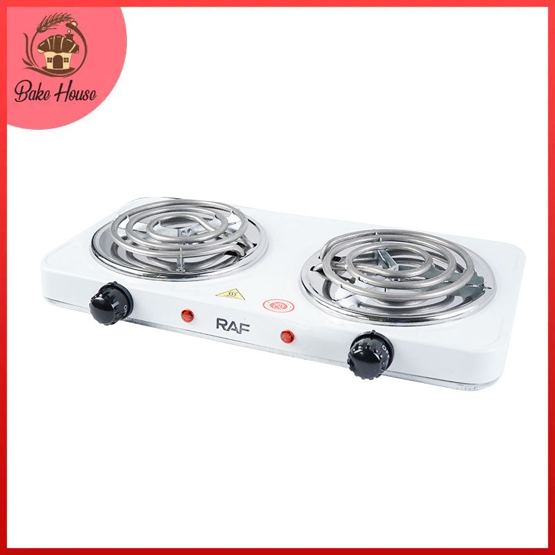 RAF Electric Stove Two Cooking Plates 2000 W R.8020B (White)