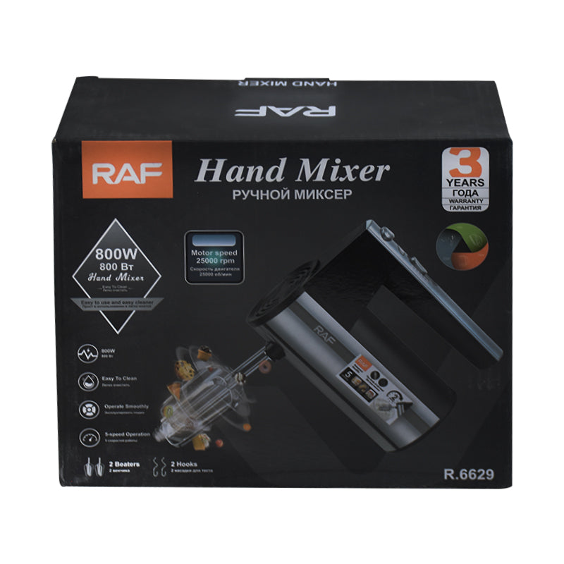 RAF Hand Mixer 800W (R.6629)