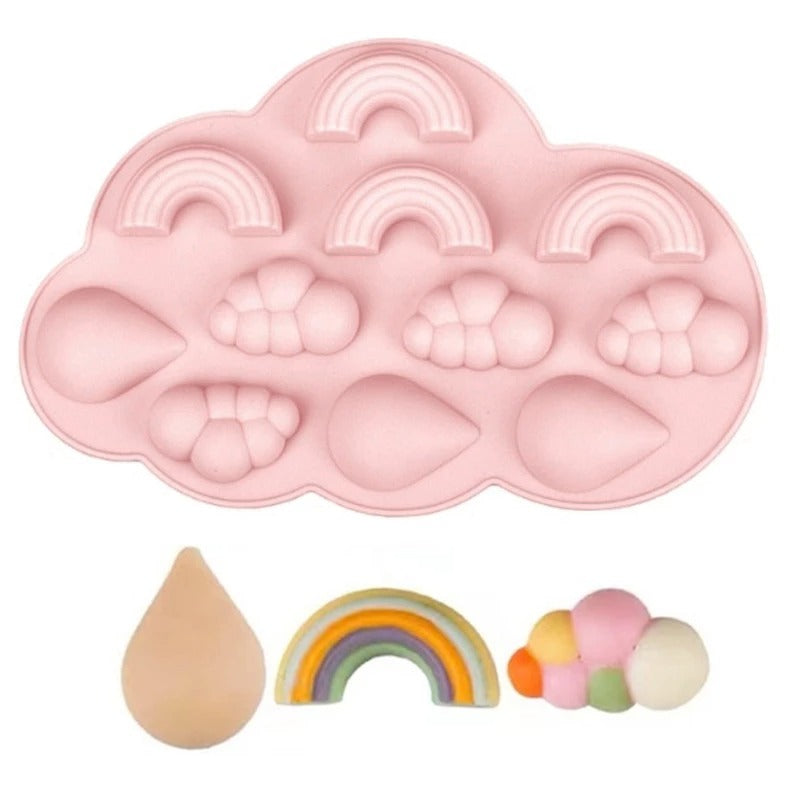 Rain Theme Silicone Chocolate & Candy Mold 11 Cavity