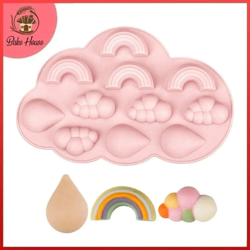 Rain Theme Silicone Chocolate & Candy Mold 11 Cavity