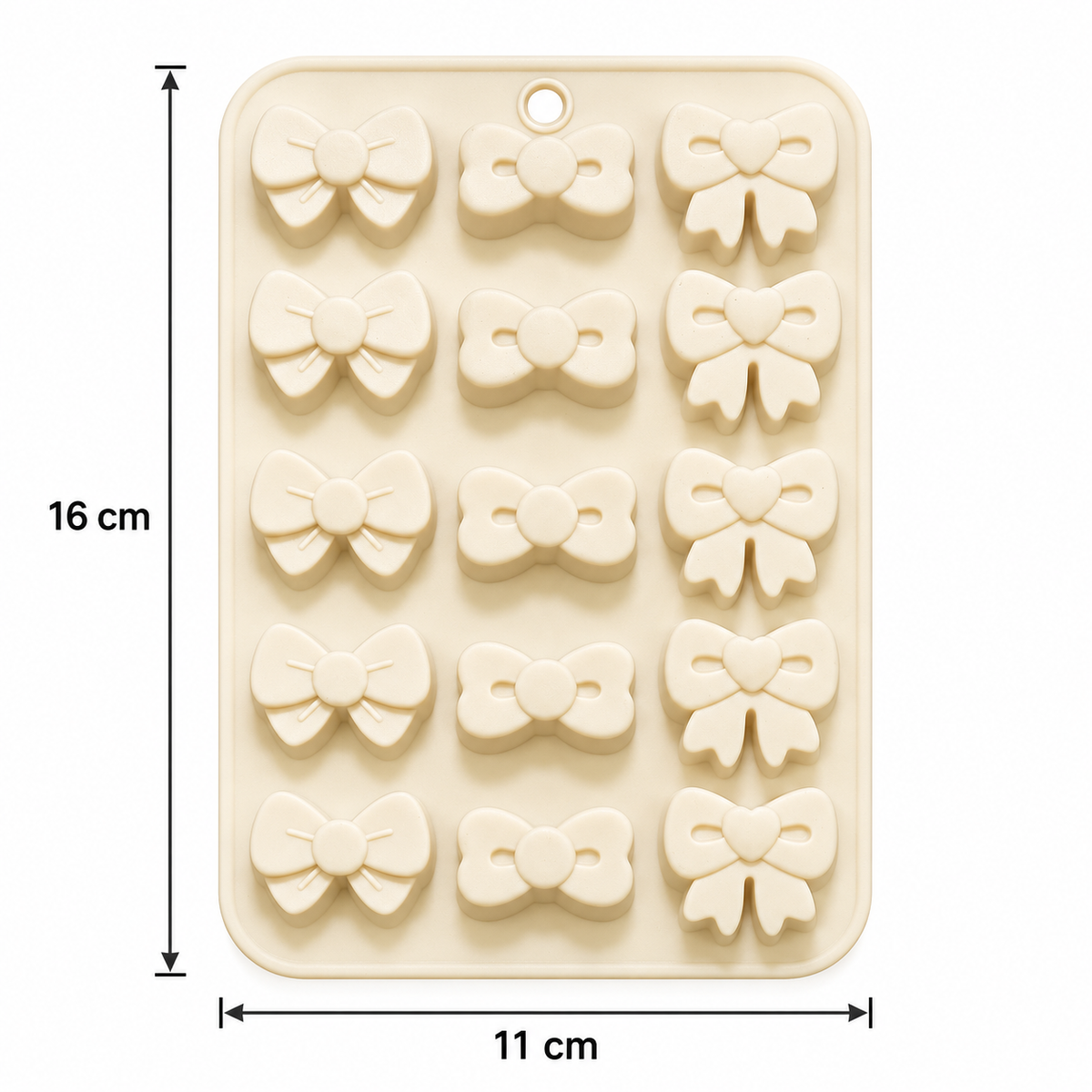Bow Silicone Chocolate Mold 15 Cavity