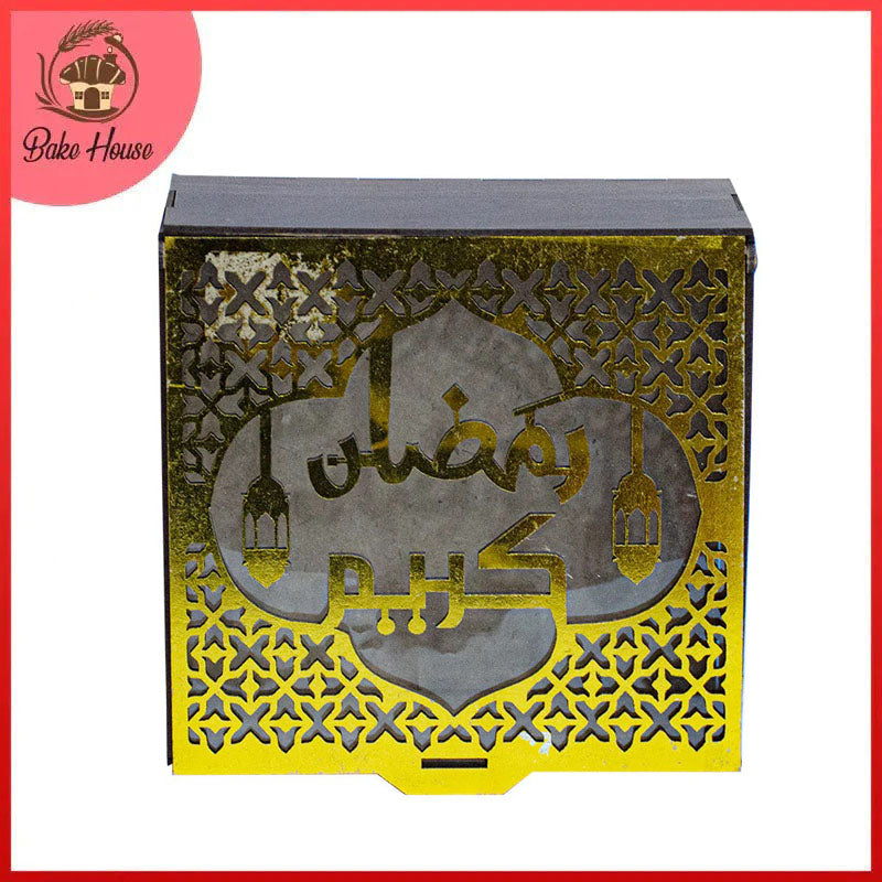 Ramadan Kareem Wood Gift Box Golden
