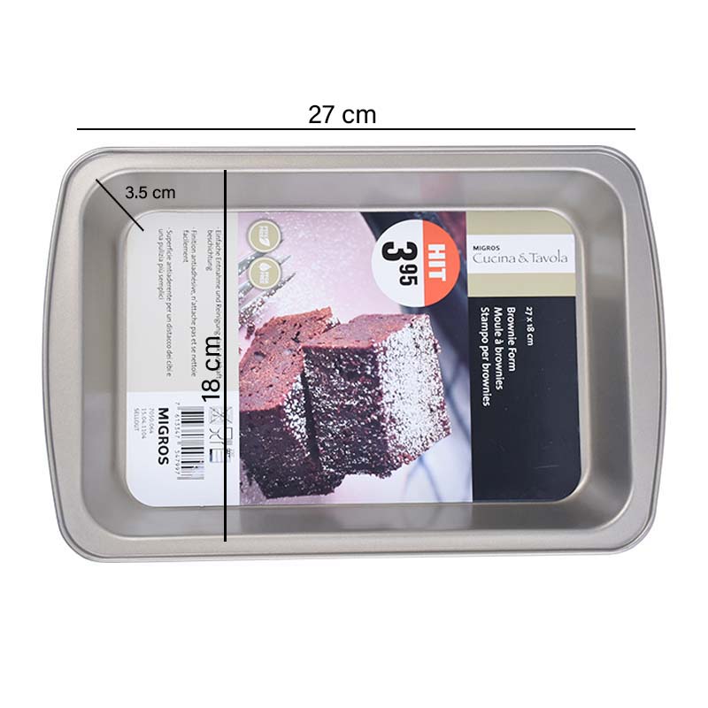 Rectangle Baking Tray Non Stick 33 x 22.5 cm