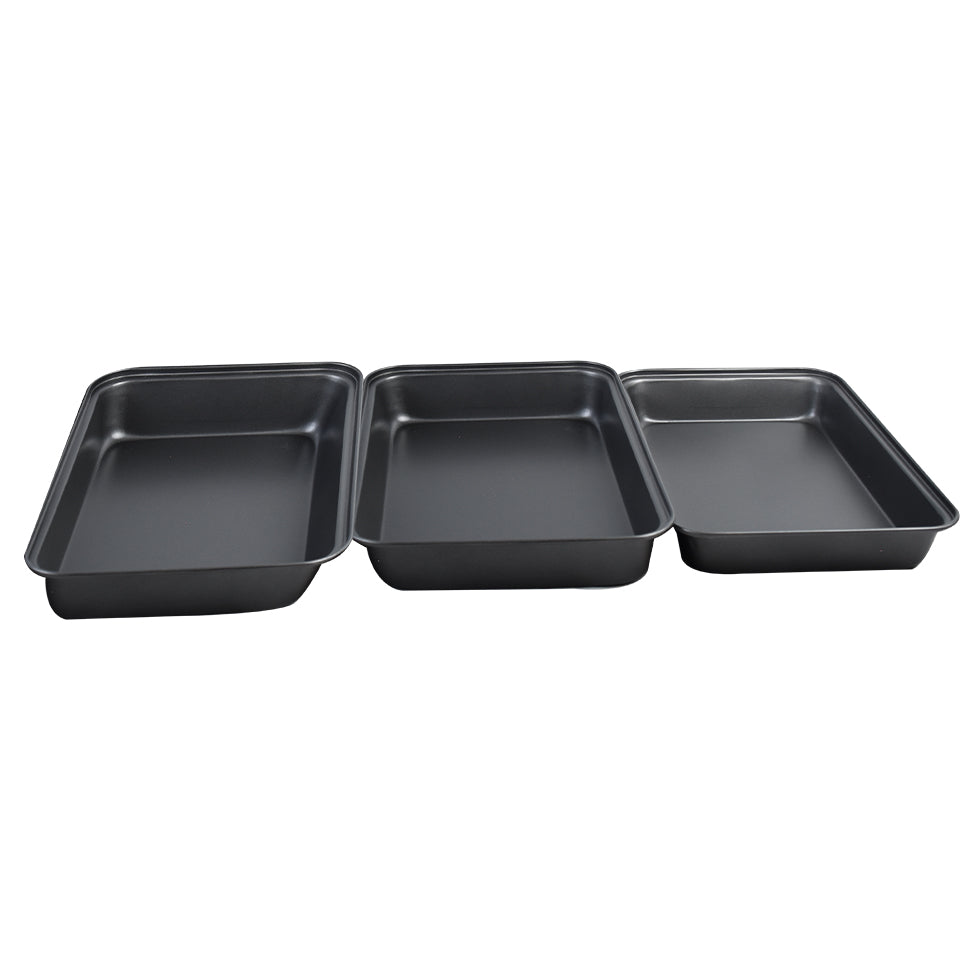 Rectangle Baking Tray Non Stick 3Pcs Set