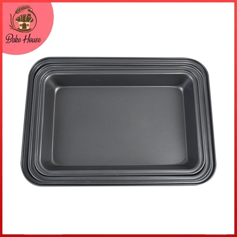 Rectangle Baking Tray Non Stick 3Pcs Set