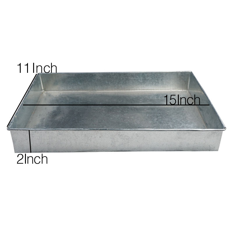 Rectangle Cake & Brownies Baking Tray Galvanized Steel 11 X 15 Inch