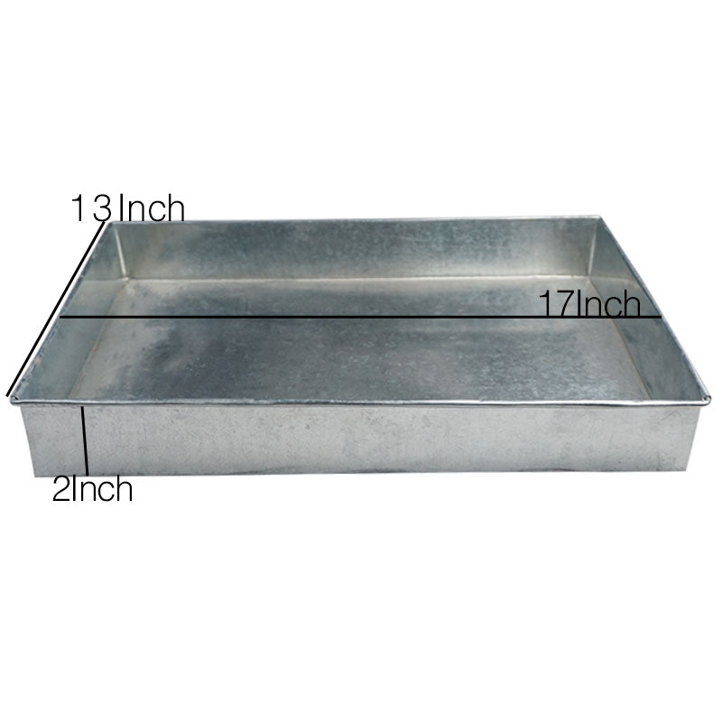 Rectangle Cake & Brownies Baking Tray Galvanized Steel 13 X 17 Inch