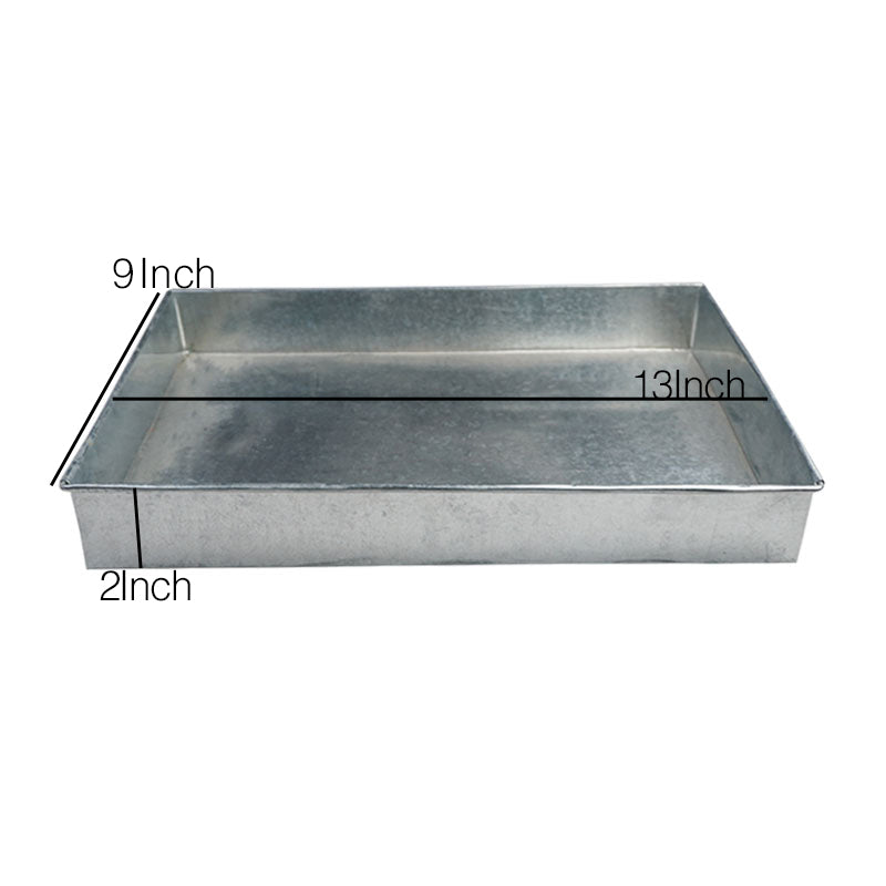 Rectangle Cake & Brownies Baking Tray Galvanized Steel 9 X 13 Inch