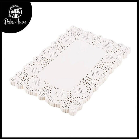 Rectangle Doilies Paper 50Pcs Pack Large