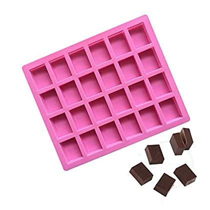 Rectangle Shape Silicone Chocolate Mold 24 Cavity