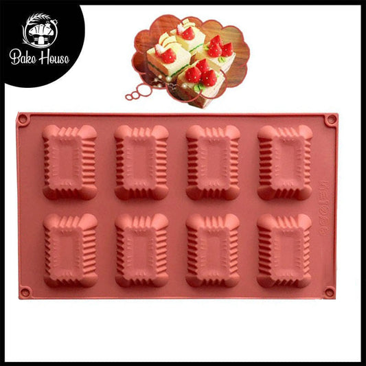 Rectangle Shape Silicone Mold 8 Cavity