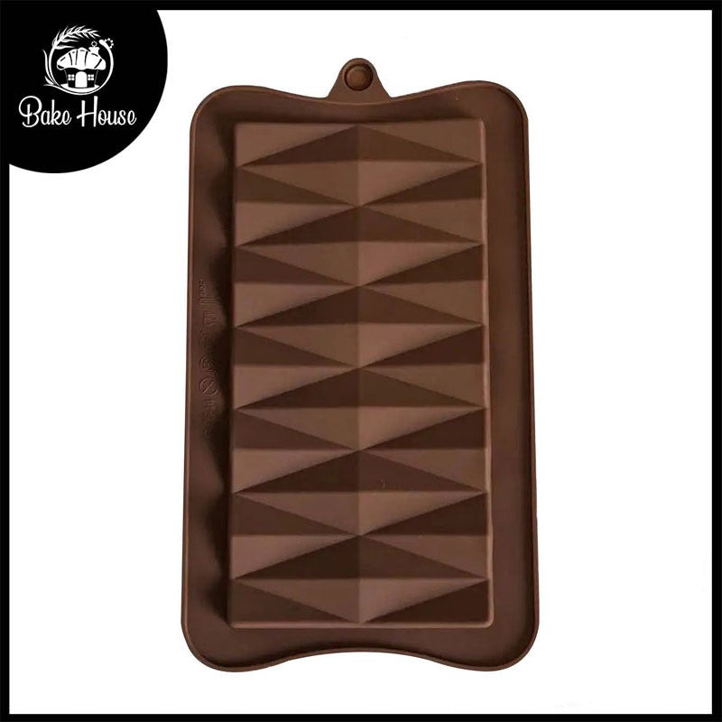 Rhombus Design Chocolate Bar Silicone Mold