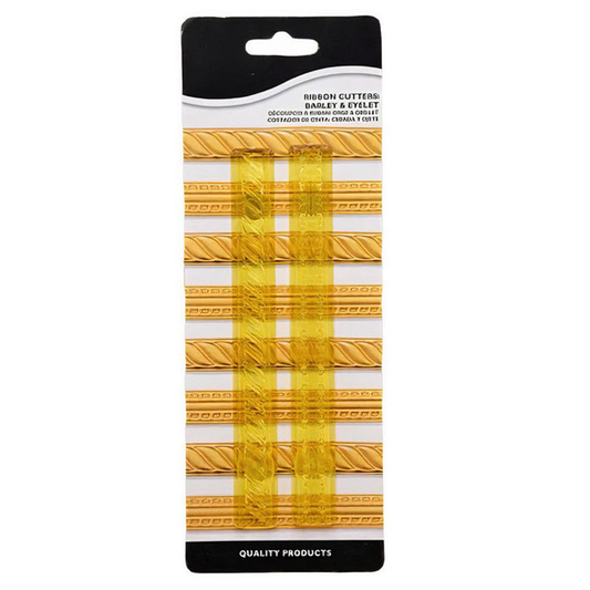 Ribbon Cutter Barley And Eyelet 2Pcs Set Plastic