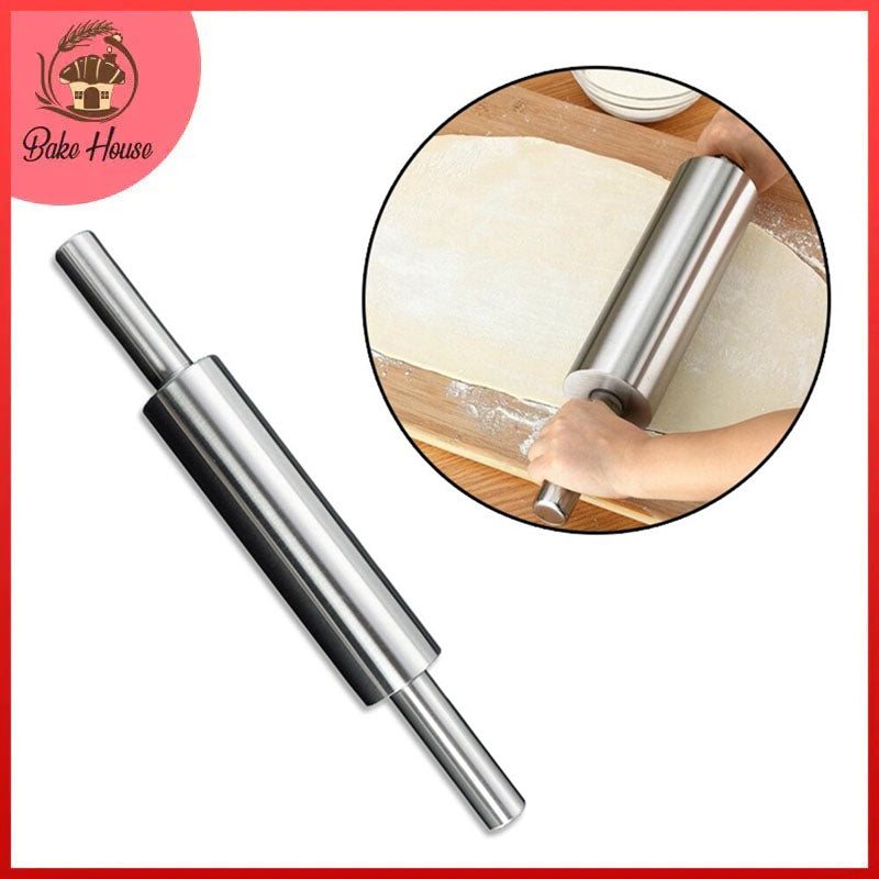 Rolling Pin Stainless Steel Medium Size