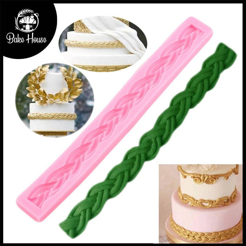 Rope Border Silicone Fondant Mold Large