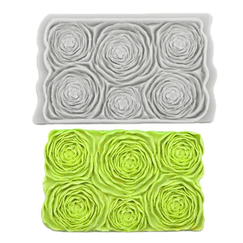 Rose Cake Border Silicone Fondant Cake Mold