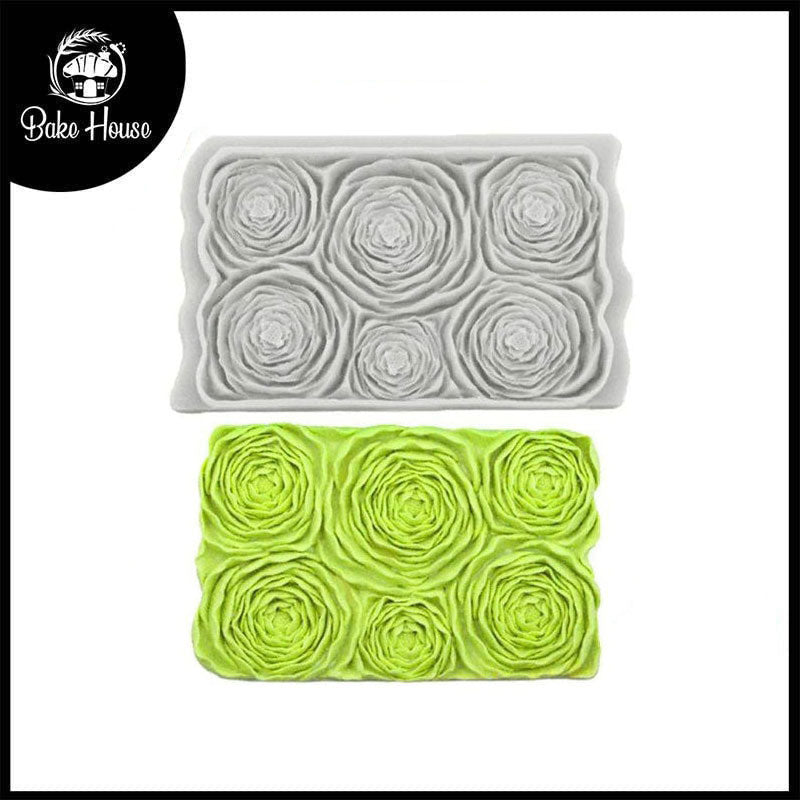 Rose Cake Border Silicone Fondant Cake Mold