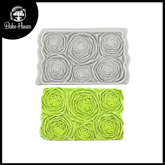 Rose Cake Border Silicone Fondant Cake Mold