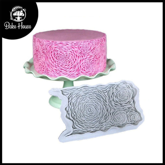 Rose Cake Border Silicone Fondant Mold