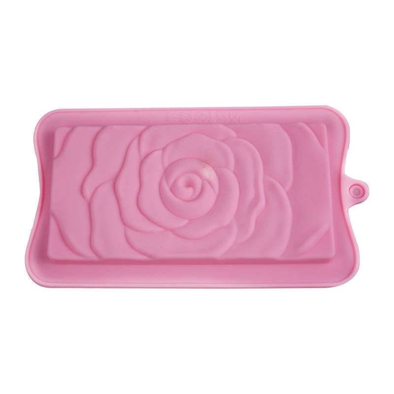 Rose Design Silicone Chocolate Bar Mold