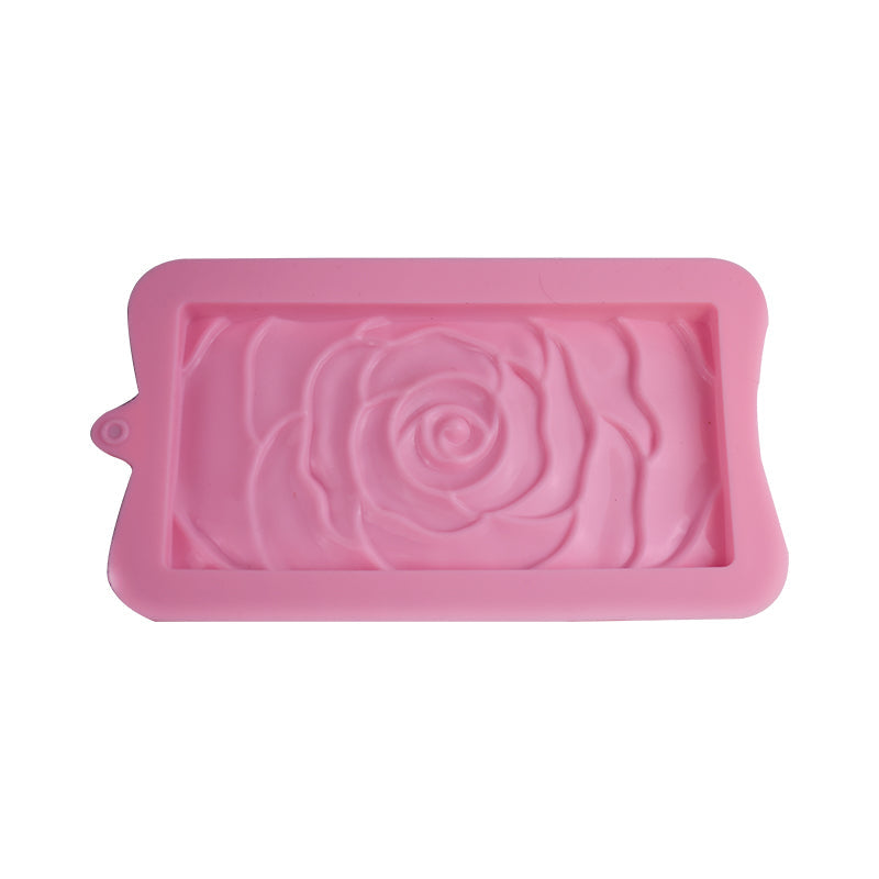 Rose Design Silicone Chocolate Bar Mold