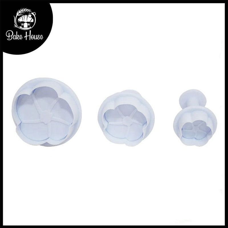 Rose Flower Plunger Cutter 3Pcs Set