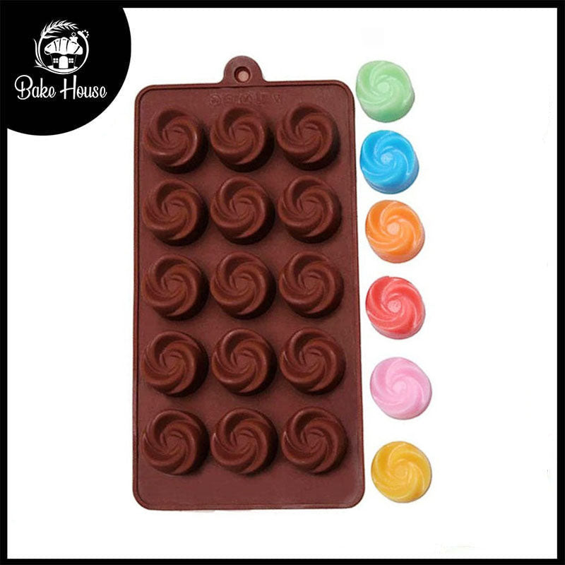 Rose Flower Silicone Chocolate & Candy Mold 15 Cavity