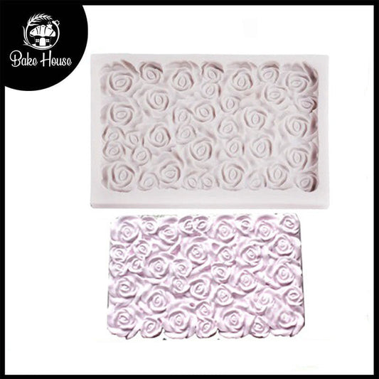 Rose Flower Silicone Lace Mat Cake Fondant Mold