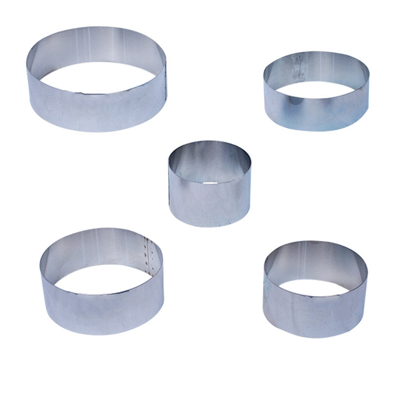 Round Cake Ring 5 Pcs Set Stainless steel