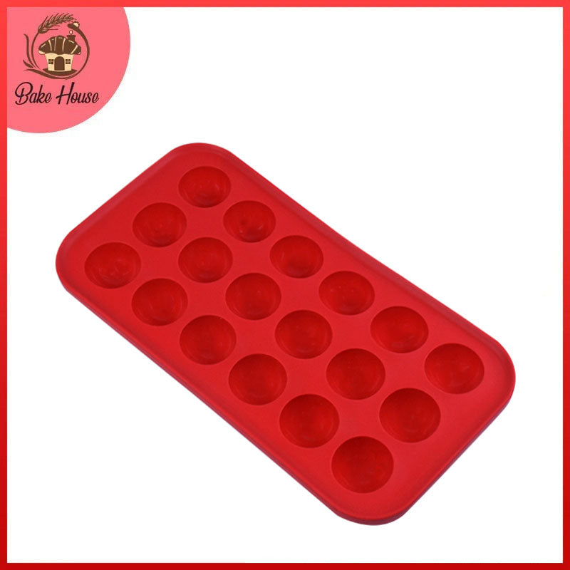 Round Ice Cubes Silicone Tray 18 Cavity