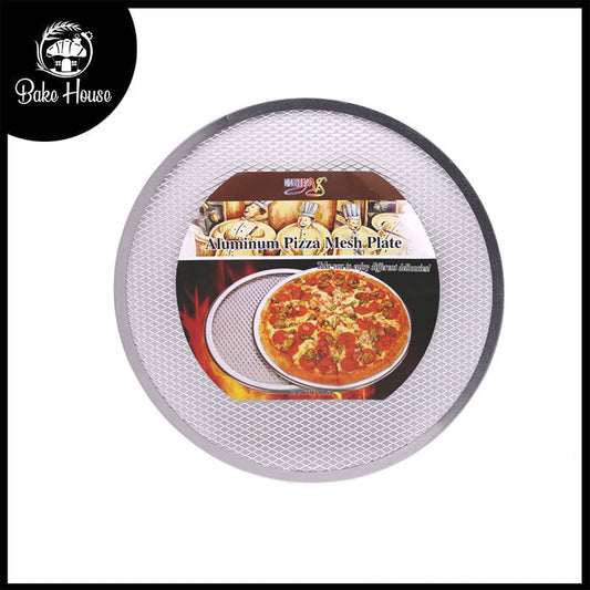 Round Pizza Mesh Plate Aluminium 10 Inch