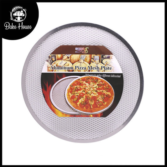 Round Pizza Mesh Plate Aluminium 11 Inch