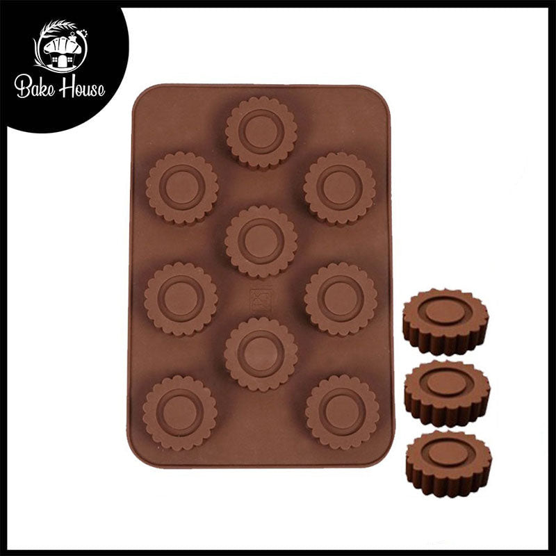 Round Shape Candies Silicone Chocolate Mold 9 Cavity