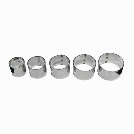 Round Shape Cookie Cutter Stainless Steel 5Pcs Set