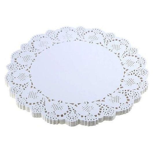 Round Shape Doilies Paper 50Pcs Pack 18CM
