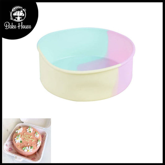 Round Shape Silicone Cake Baking Mold 5 x 5 Inch