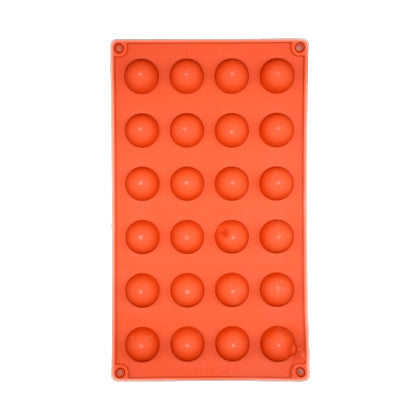 Round Silicone Sphere Ball Mold 24 Cavity